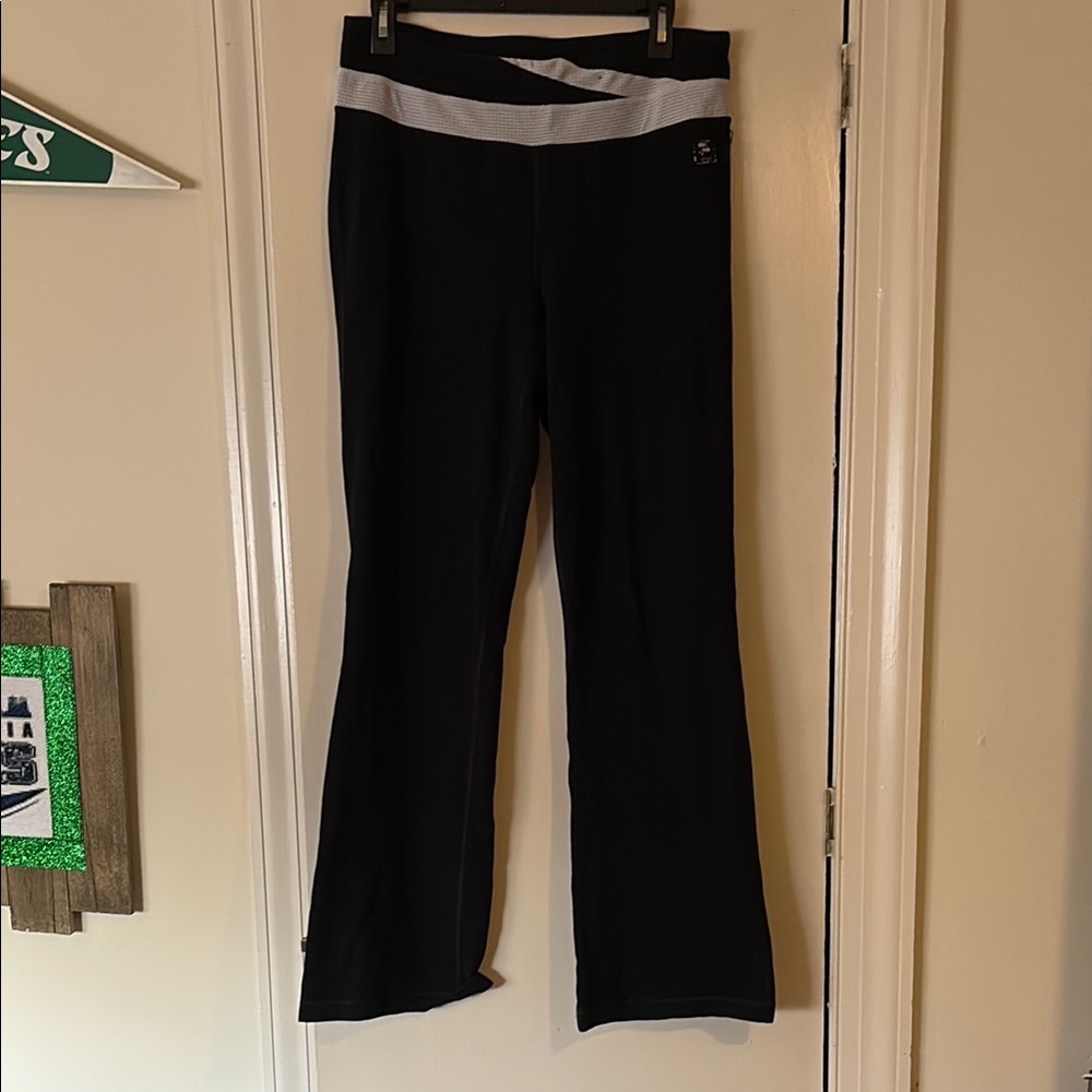 Fila Black and Gray Boot Cut Pants